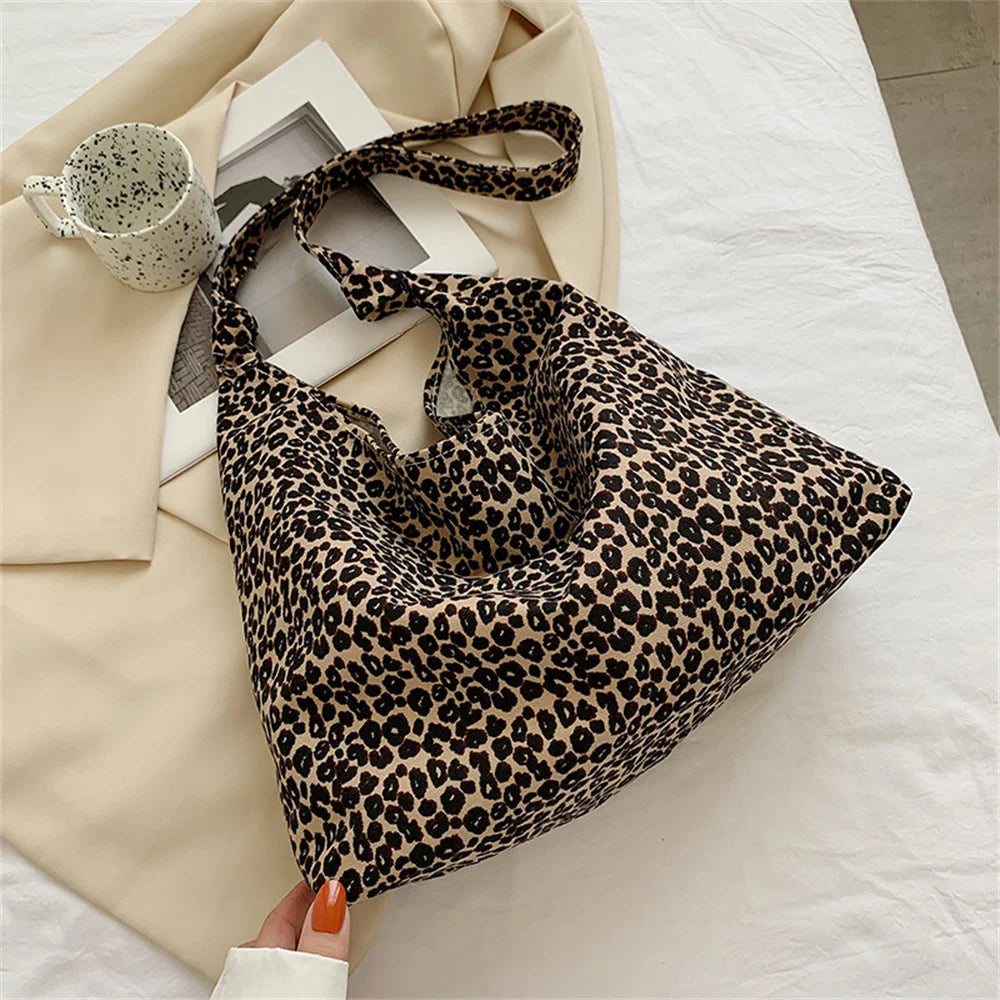 👜Leopard Print Tote Bag - Your Everyday Essential Carrier in Cotton Canvas👜