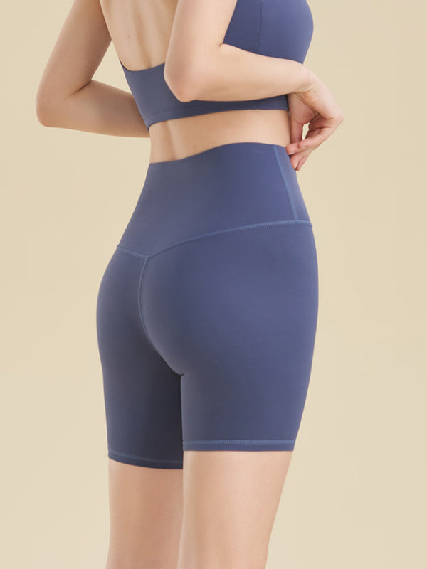 Solid Butt Lifting Tight Shorts Tight Shorts - Chuzko Women Clothing