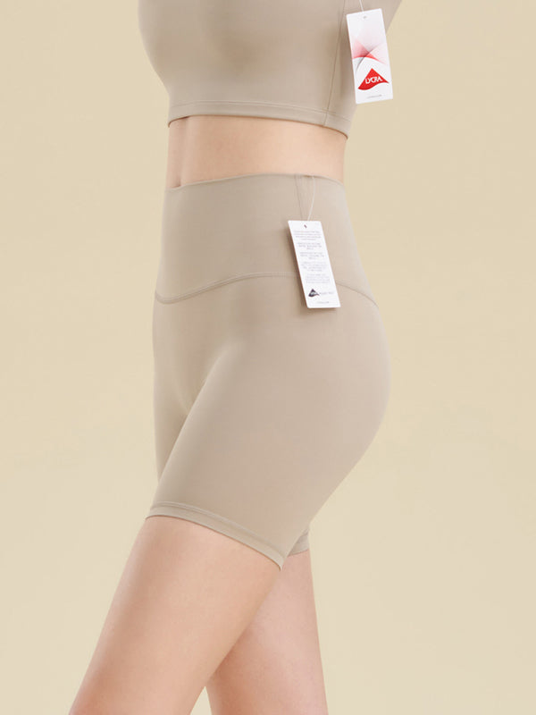 Solid Butt Lifting Tight Shorts Tight Shorts - Chuzko Women Clothing