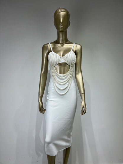 Perlenverziertes Kleid für exklusive Events