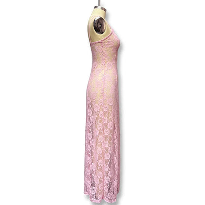 Camisole-Kleid aus zarter floraler Spitze