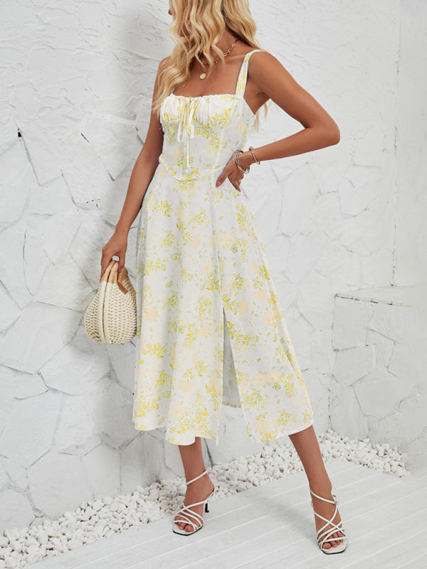 Cami Dresses- Summer Garden Parties Floral A-Line Midi Dress- Pattern6- Chuzko Women Clothing