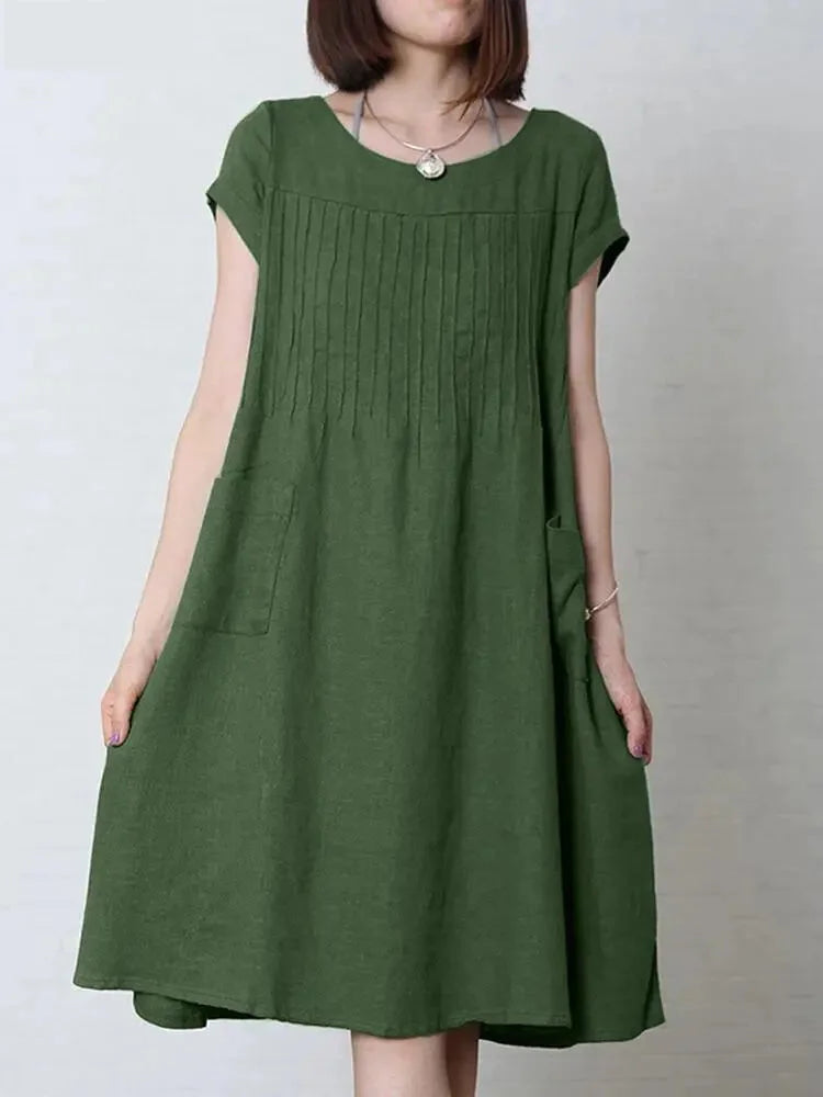 Women's A-Line Knee-Length Dress for Casual Outings
