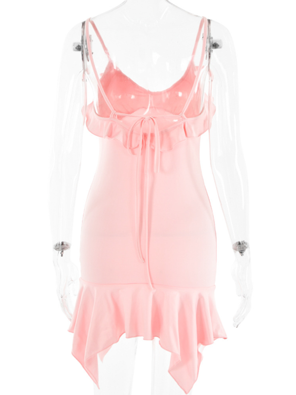 Clubbing Dresses- Summer Romance Ruffled Mini Dress- - Chuzko Women Clothing