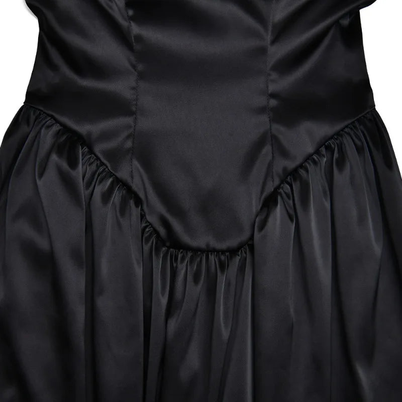 Elegant Black Dress for Romantic Dinners & Outdoor Weddings