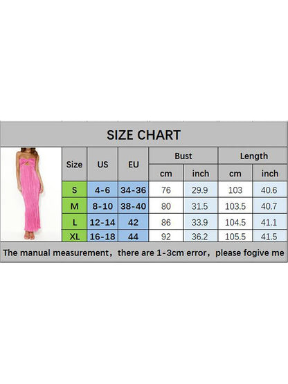 Cocktail Dresses- Elegant Pink Pleated Maxi Dress for Special Occasions- - Chuzko Women Clothing