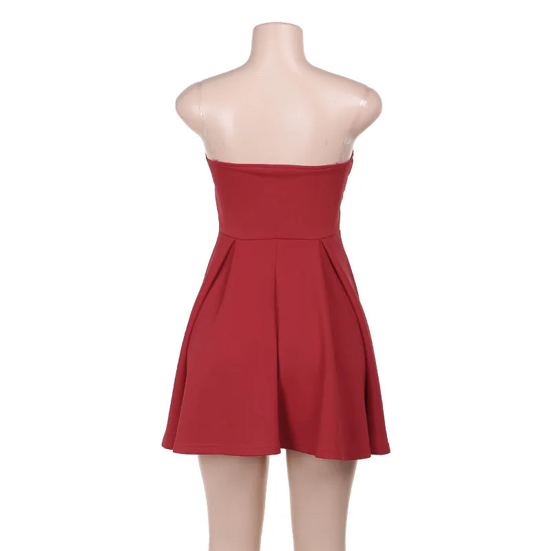 Elegant Strapless Mini Dress - Your Go-To Party Outfit