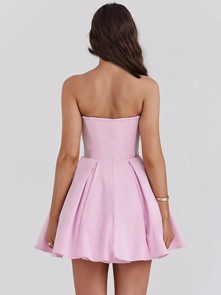 Elegant Strapless Mini Dress - Your Go-To Party Outfit