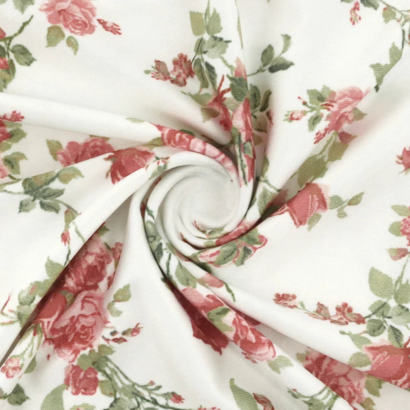 Robe sirène florale romantique – Parfaite pour les mariages dans le jardin
