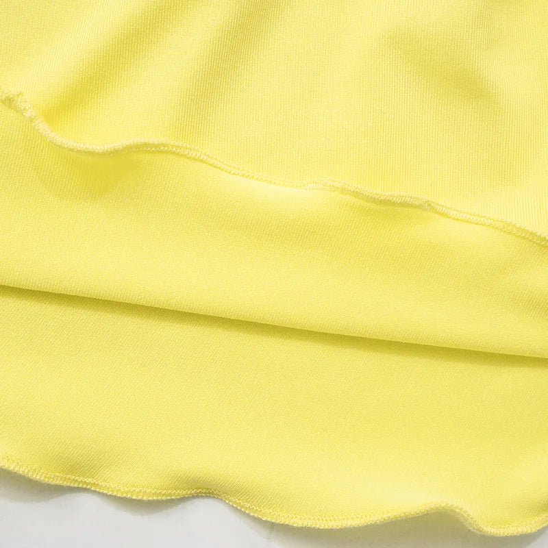 Yellow Floor-Length Dress for Summer Weddings & Evening Events