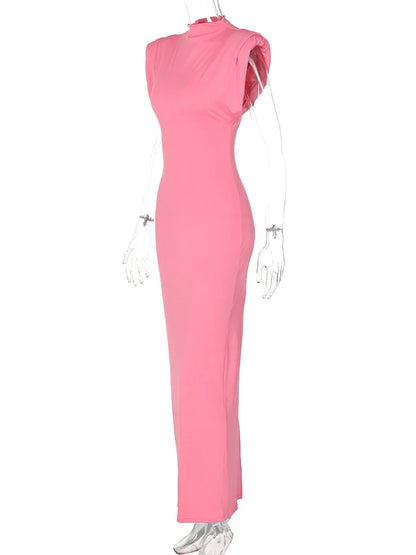 Elegant Sheath High-Neck Dress for Cocktail Parties