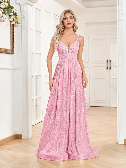 Elegant Dresses- Luxe Sequin Gown for High-End Events - Dress for Prom- - Chuzko Women Clothing