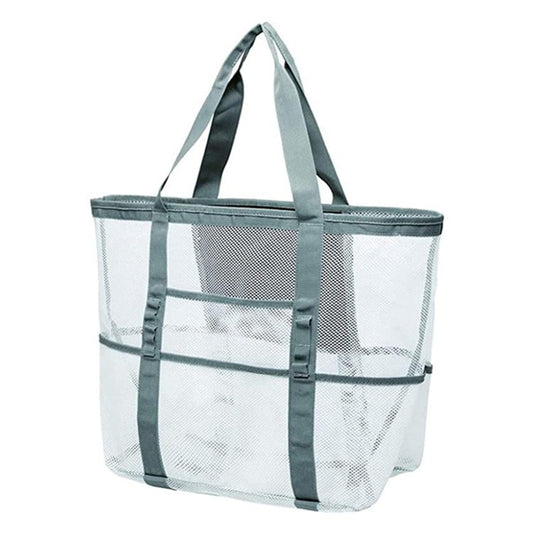 Spacious Large Capacity Fishnet Mesh Tote for Summer Beach Days