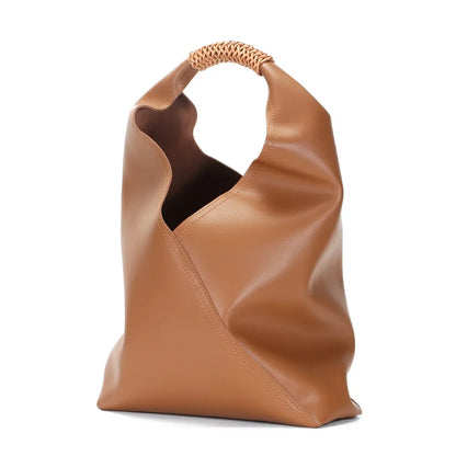 Hobo Bags- Genuine Leather Hobo Bag for Elegant Occasions- brown- Chuzko Women Clothing
