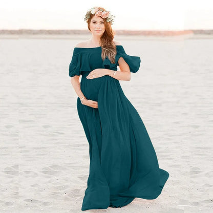 Maternity Dresses- The Perfect Maternity Dress for Baby Showers and Formal Events- Green- Chuzko Women Clothing