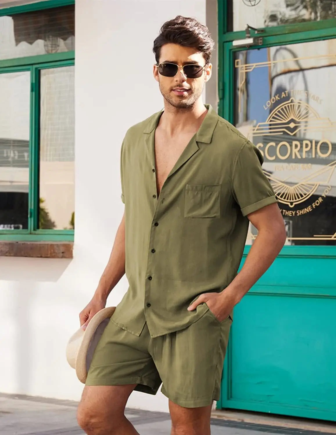 Men Outfits- Men’s Summer Resort Wear - Ideal for Beach & Casual Outings- - Chuzko Women Clothing