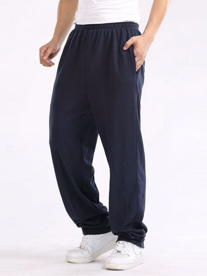 Men Pants- Sporty Men's Sweatpants for Lounging and Leisure- - Chuzko Women Clothing