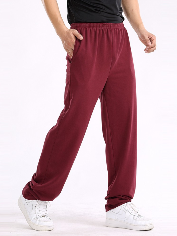 Men Pants- Sporty Men's Sweatpants for Lounging and Leisure- - Chuzko Women Clothing