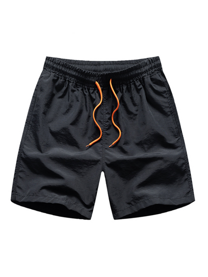 Men Shorts- Quick Drying Men's Shorts for Every Summer Adventure- Black- Chuzko Women Clothing