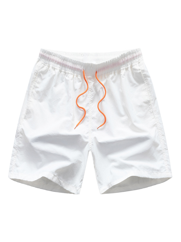 Men Shorts- Quick Drying Men's Shorts for Every Summer Adventure- White- Chuzko Women Clothing
