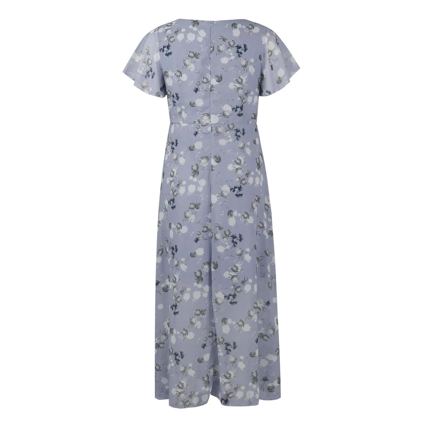 Midi Dresses- Floral Midi Dress for Spring Weddings & Garden Parties!- - Chuzko Women Clothing