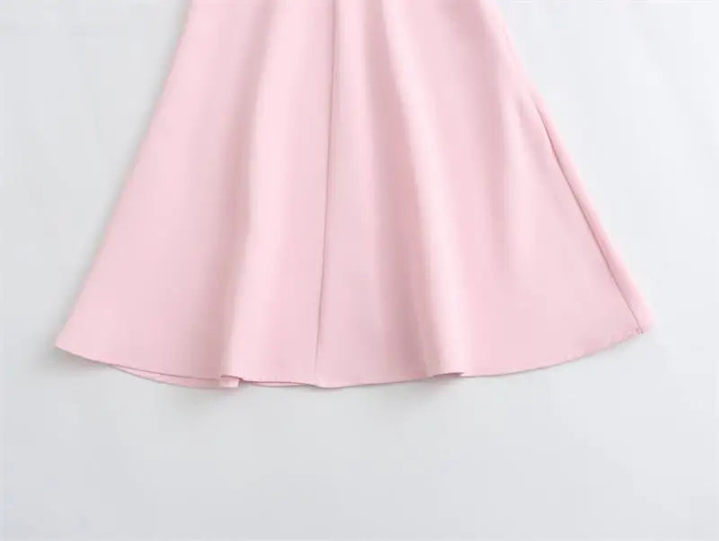 Mini Dresses- V-Open Back Mini Dress for Summer Cocktails- - Chuzko Women Clothing