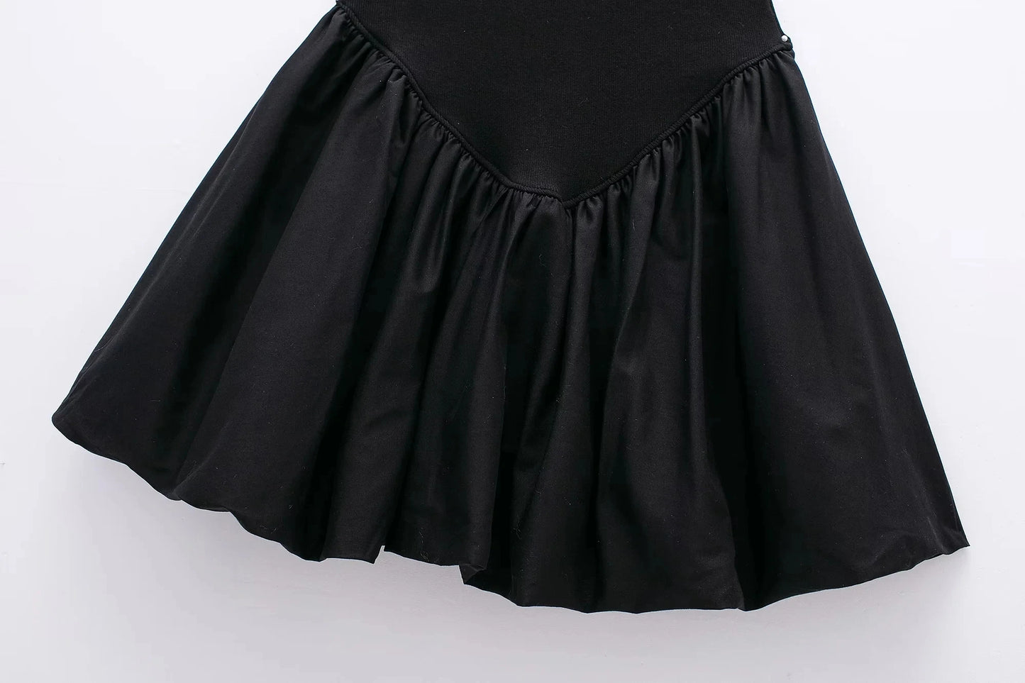 Mini Dresses- Women's Fit & Flare Little Black Dress for Summer- - Chuzko Women Clothing