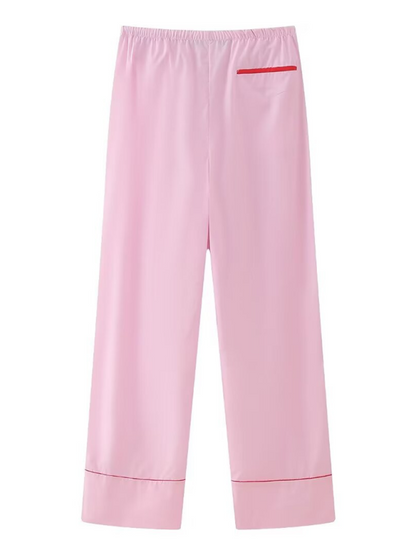 Pajamas- Women's Long Sleeve Shirt & Pants Loungewear Combo- - Chuzko Women Clothing