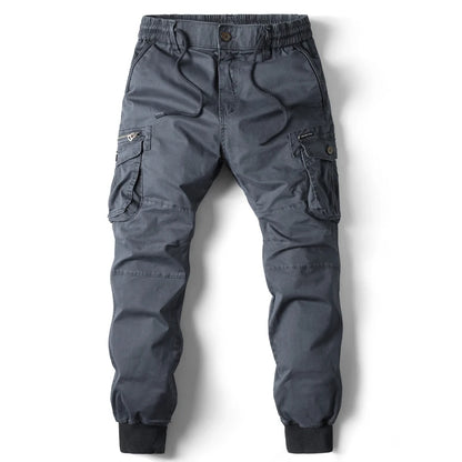 Pants- Tactical Cargo Pants for Every Adventure- 8017 Blue Gray- Chuzko Women Clothing