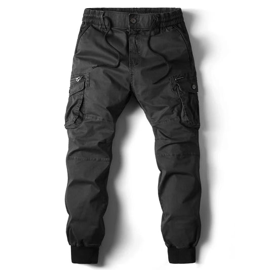 Pants- Tactical Cargo Pants for Every Adventure- 8017 Black- Chuzko Women Clothing