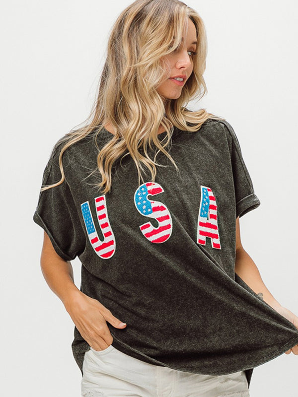 T-shirt surdimensionné American USA pour les occasions festives