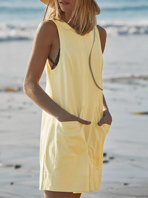 Sunny Day Yellow Shift Romper - Playsuit for Summer Picnics