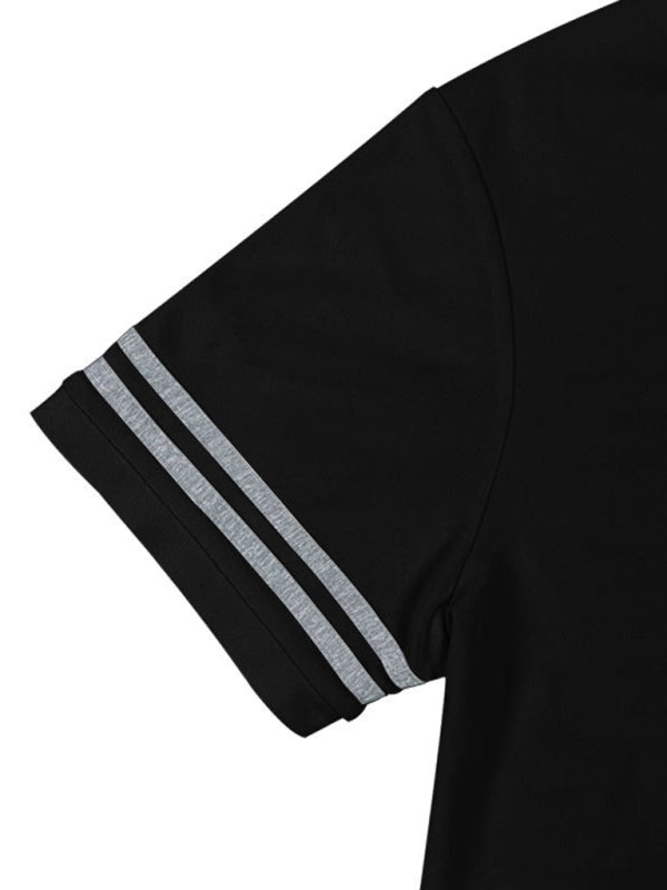 Polos- Essential Men's Short Sleeve Collared Polo Shirt- - Chuzko Women Clothing