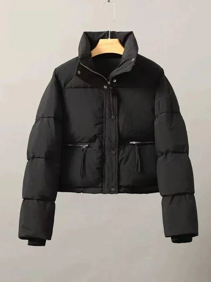 Puffer Jackets- Winter Women's Puffer Jacket- - Chuzko Women Clothing