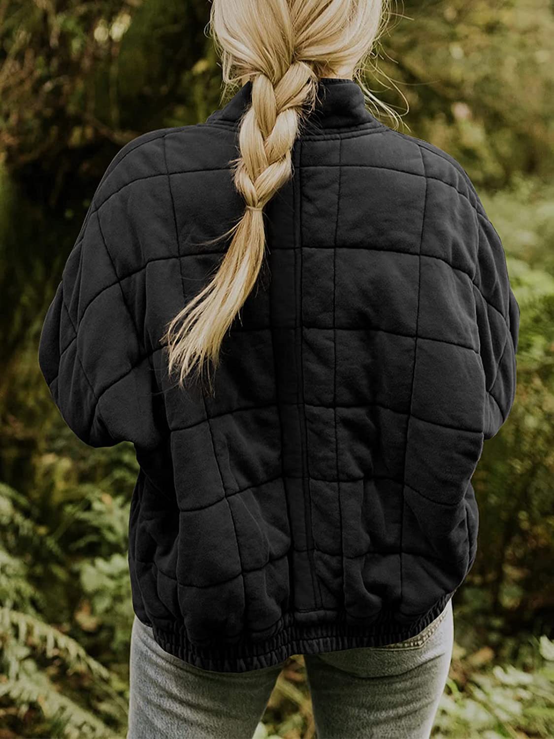 Women’s Zip-Up Quilted Jacket Quilted Jackets - Chuzko Women Clothing