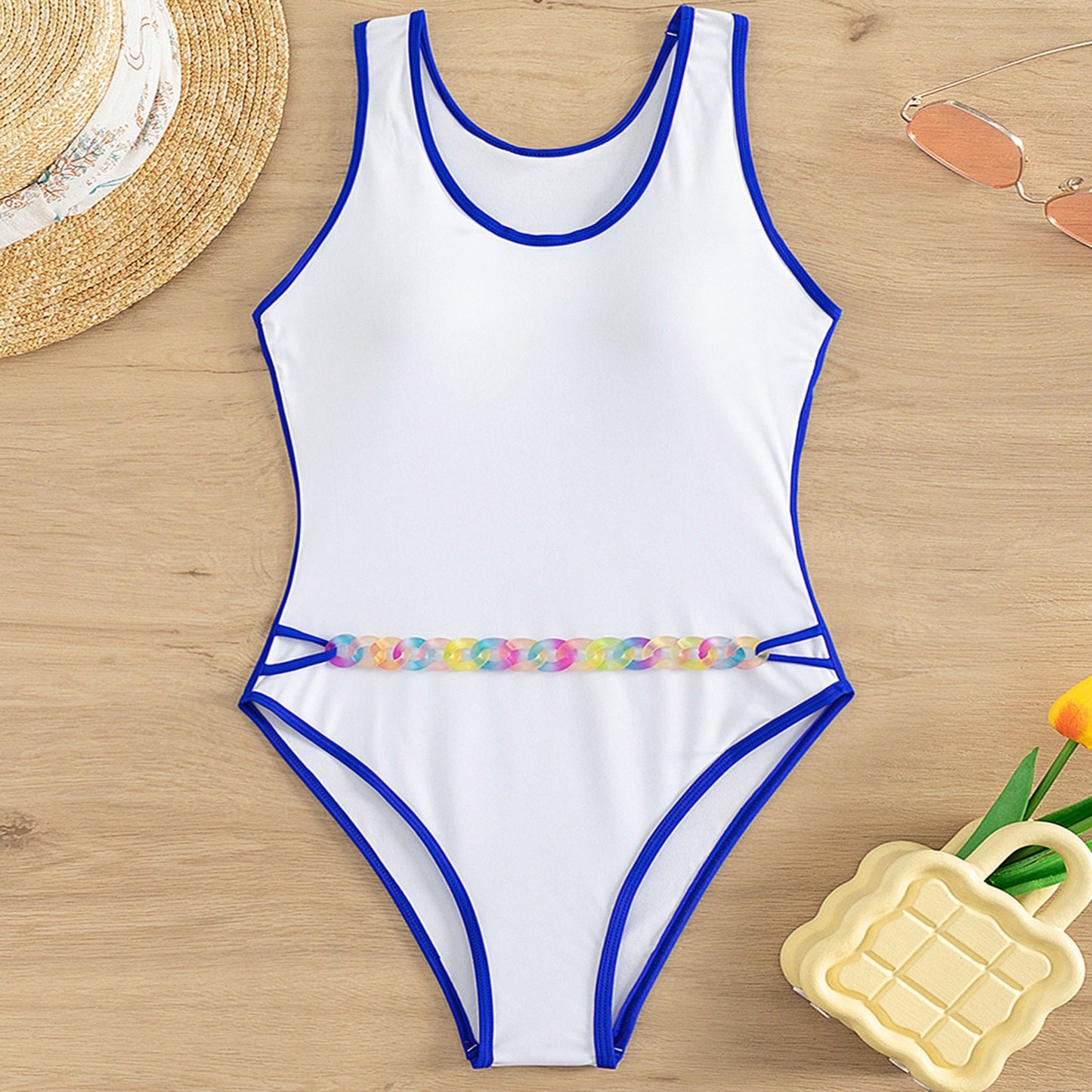 Sporty Tummy Control One Piece Bikini Wireless Padded Bra - Swimwear Swimwear - Chuzko Women Clothing