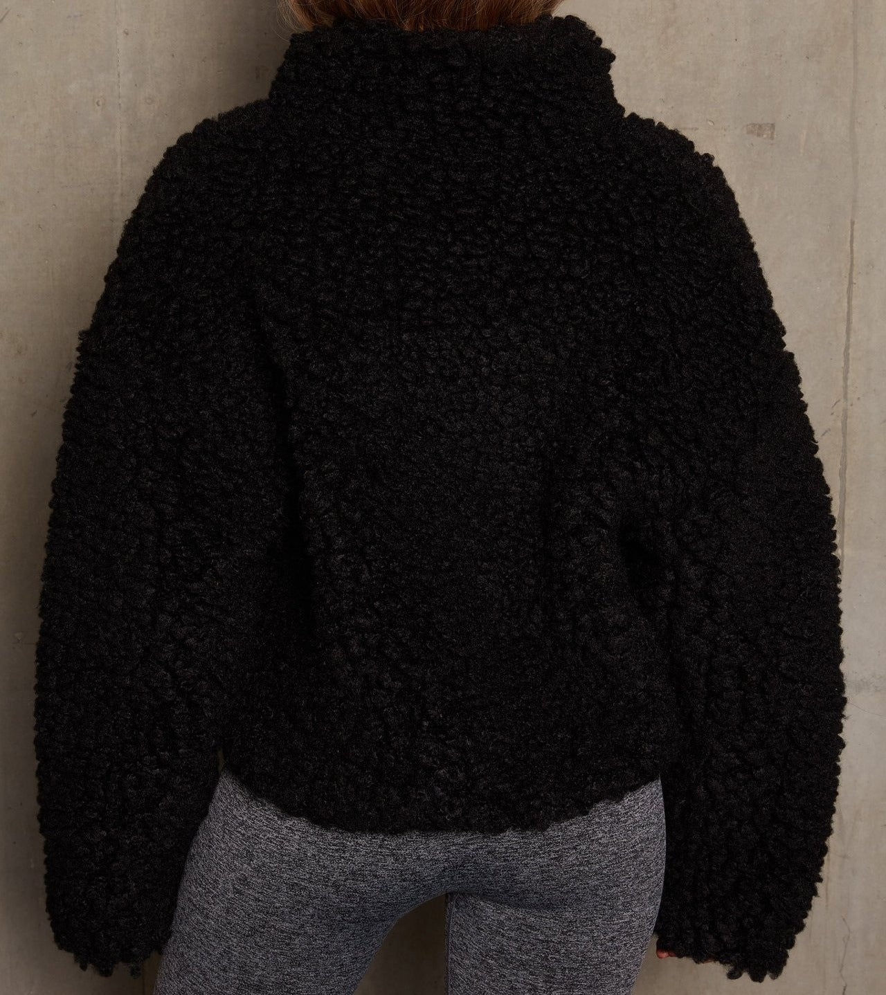 Faux Fur Lamb Topper Jacket Fluffy Jackets - Chuzko Women Clothing