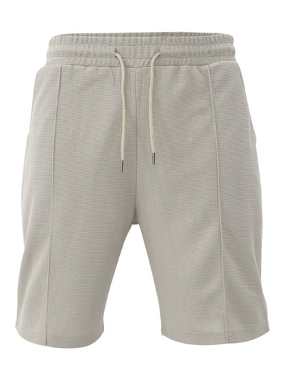 Shorts Set- Men's Solid T-Shirt and Shorts Combo- - Chuzko Women Clothing