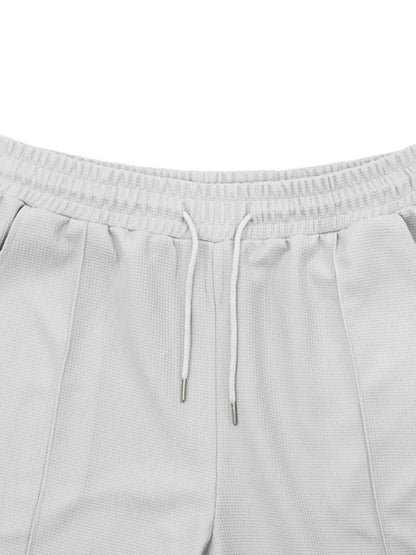 Shorts Set- Men's Solid T-Shirt and Shorts Combo- - Chuzko Women Clothing