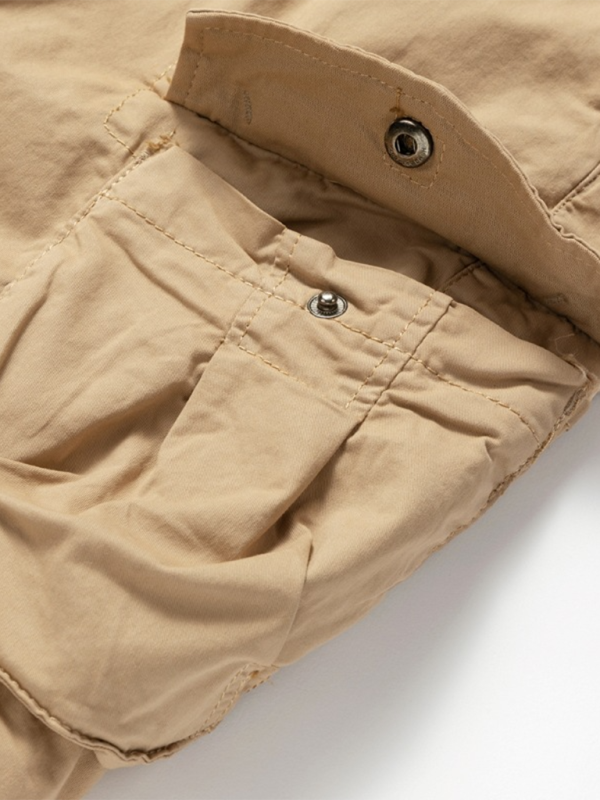 Shorts- Utility Bottoms for Men - Cargo Flap Shorts- - Chuzko Women Clothing