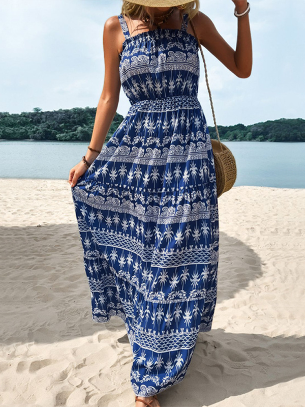 Summer Dresses- Summer A-Line Vacay Dress for Beach Getaways- - Chuzko Women Clothing