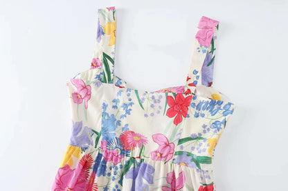 Summer Dresses- Tiered Ruffle Maxi Dress for Honeymoons & Cruise Getaways- - Chuzko Women Clothing