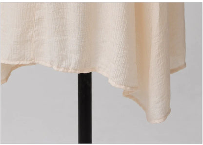 Women's Elegant A-Line Midi Dress with Smocked Waist