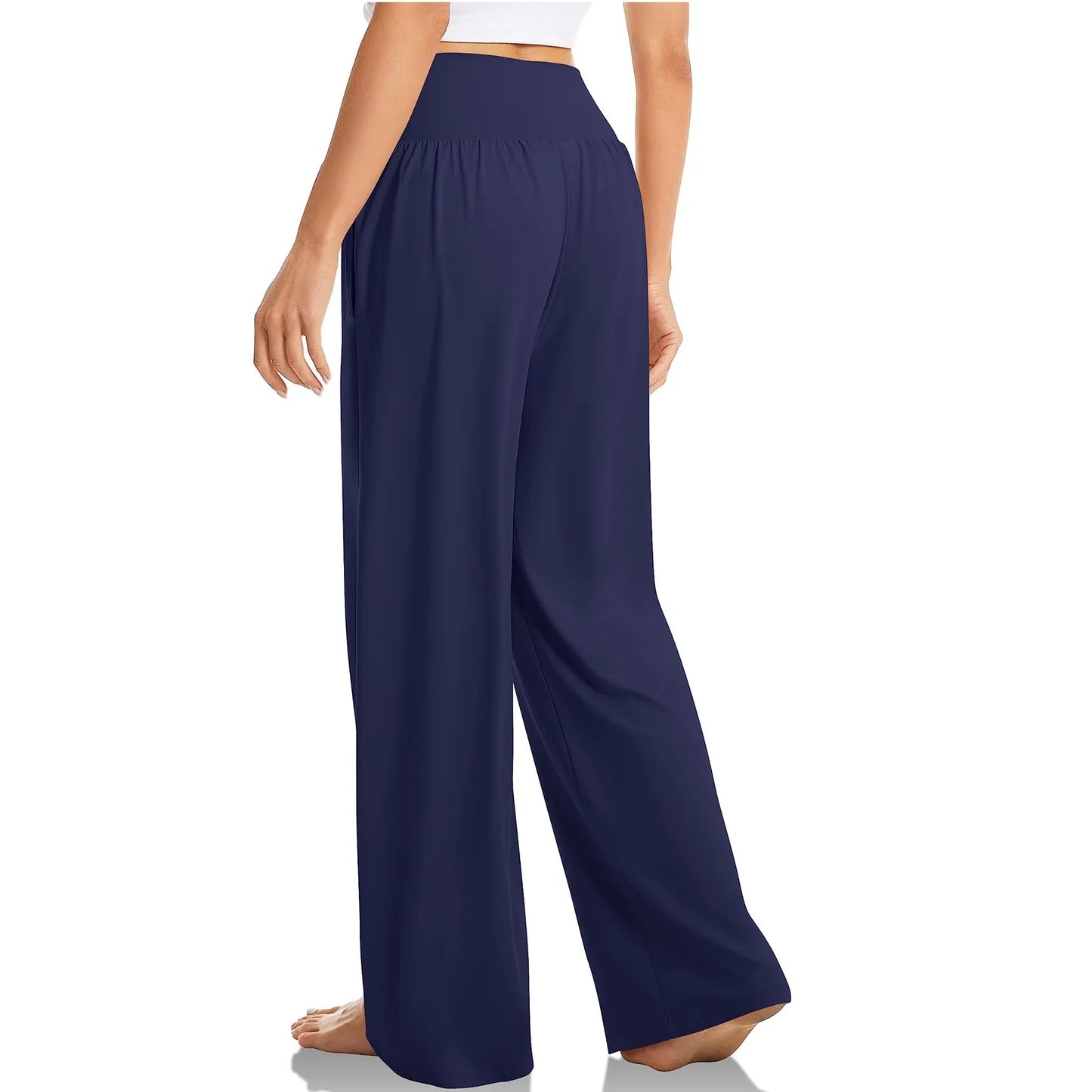 Summer Pants- Essential Casual Wide-Leg Pants for Everyday Comfy- - Chuzko Women Clothing