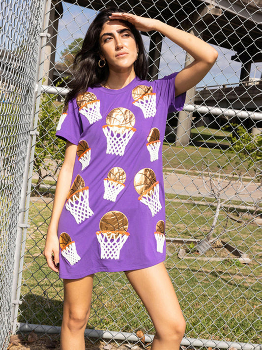 Casual Basketball-Themed Dress