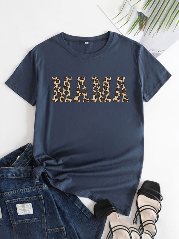 Mama Day T-shirt en coton pour femme avec imprimé sincère