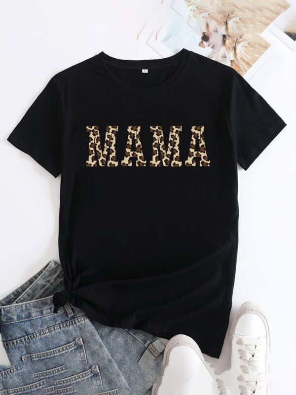 Mama Day Damen Baumwoll-T-Shirt mit herzlichem Aufdruck
