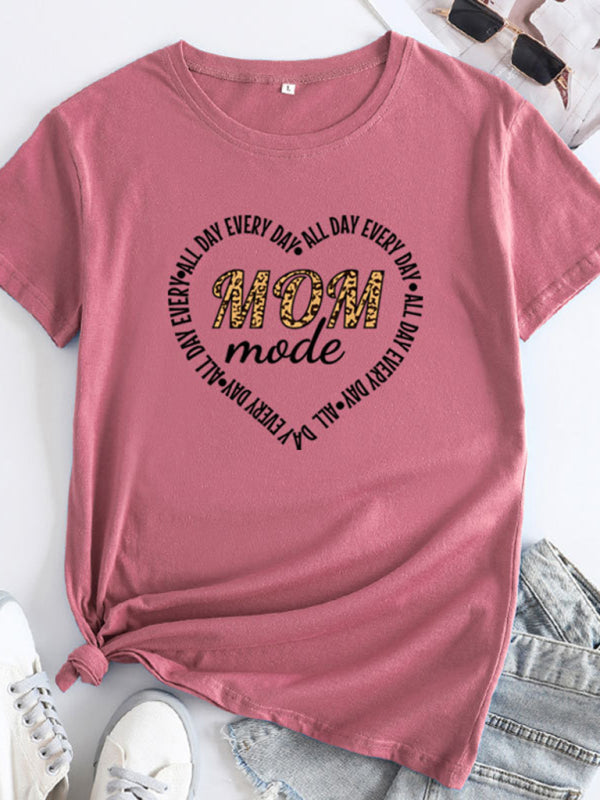 Mom Day Women's Cotton Tee with Short Sleeves