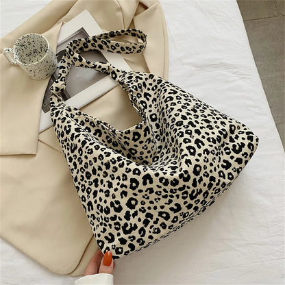 👜Leopard Print Tote Bag - Your Everyday Essential Carrier in Cotton Canvas👜