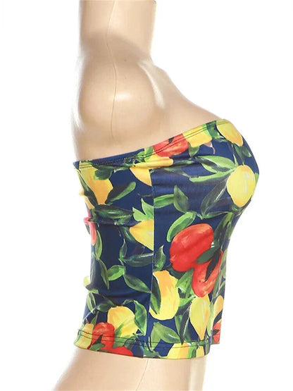 Women's Strapless Tube Top for Pool Parties and Summer Barbecues